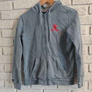 Wesc Light Blue Zip-Up Hoodie